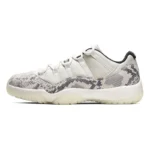 Jordan Air Jordan 11 snakeskin OG Versatile Low Top Retro Basketball Shoes Men's White
