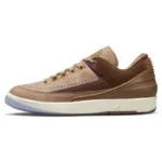 two 18 x Jordan Air Jordan 2 retro low Trendy Low Top Retro Basketball Shoes Unisex Brown