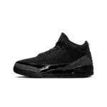 Jordan Air Jordan 3 Black Cat Mid Top Retro Basketball Shoes Men's Black
