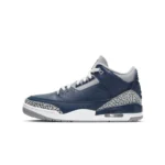 Jordan Air Jordan 3 Retro "midnight navy" Versatile Trendy Style Mid Top Retro Basketball Shoes Men's Midnight Navy