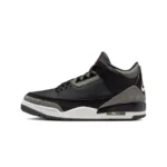 Jordan 3 Trendy Versatile Mid Top Retro Basketball Shoes Unisex Black