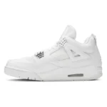 Jordan Air Jordan 4 Retro Pure Money Comfortable Lifestyle Slip Resistant Lightweight Mid Top Retro Basketball Shoes Style Pure White 2006