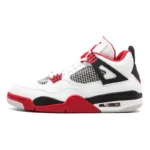 Jordan Air Jordan 4 retro fire red Comfortable Slip Resistant Mid Top Retro Basketball Shoes Style 2012Release