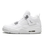 Jordan Air Jordan 4 Retro Pure Money 2017 Comfortable Mid Top Retro Basketball Shoes Style White