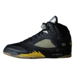 Jordan Air Jordan 5 Le Tonnerre Slip ResistantDurable Mid Top Retro Black
