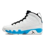 Jordan Air Jordan 9 Powder Blue Comfortable Slip Resistant Durable High Top Retro Basketball Shoes Men's