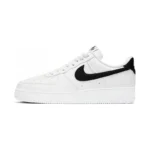 Nike Air Force 1 White and Black Leather Retro Low Top