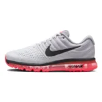 Nike Air Max 2017 WOLF GREY HOT PUNCH Comfortable Low Top Running Shoes