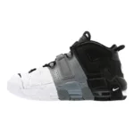 Nike Air More Uptempo Tri-Color Leather Lightweight Basketball Shoes White Grey