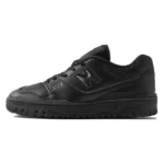 New Balance NB 550 Triple Black Leather Low Top Retro Basketball Shoes Unisex