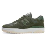 New Balance NB 550 Olive Suede Cushioning Low Top Retro Basketball Shoes Unisex