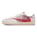 Jordan Travis Scott Air Jordan 1 Low Tropical Pink Fashion Versatile Low Top Retro Basketball Shoes