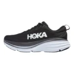 HOKA ONE ONE Bondi 8 Wide Minimal Comfortable Mesh Fabric Synthetic Leather Cushioning Durable Breathable Lightweight Low Top Running Shoes